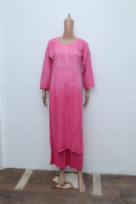 GRADIENT PINK LUCKNOWI