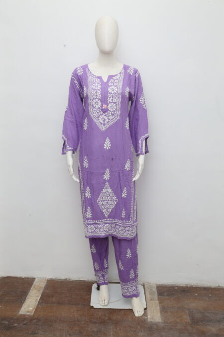 PURPLE LUCKNOWI WOMEN - SIZE 38