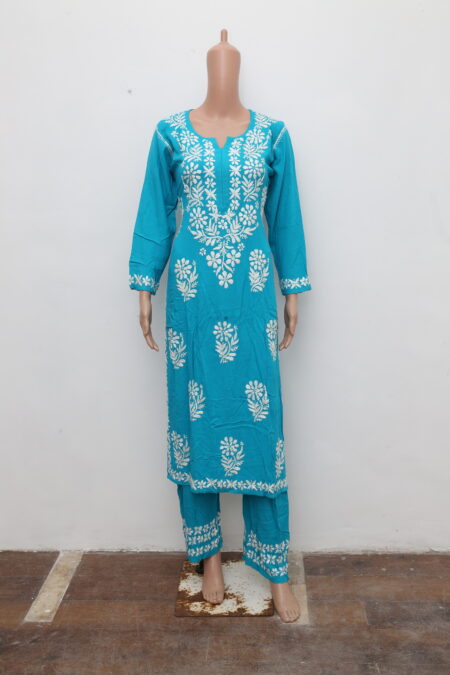 TURQUOISE LUCKNOWI FOR WOMEN
